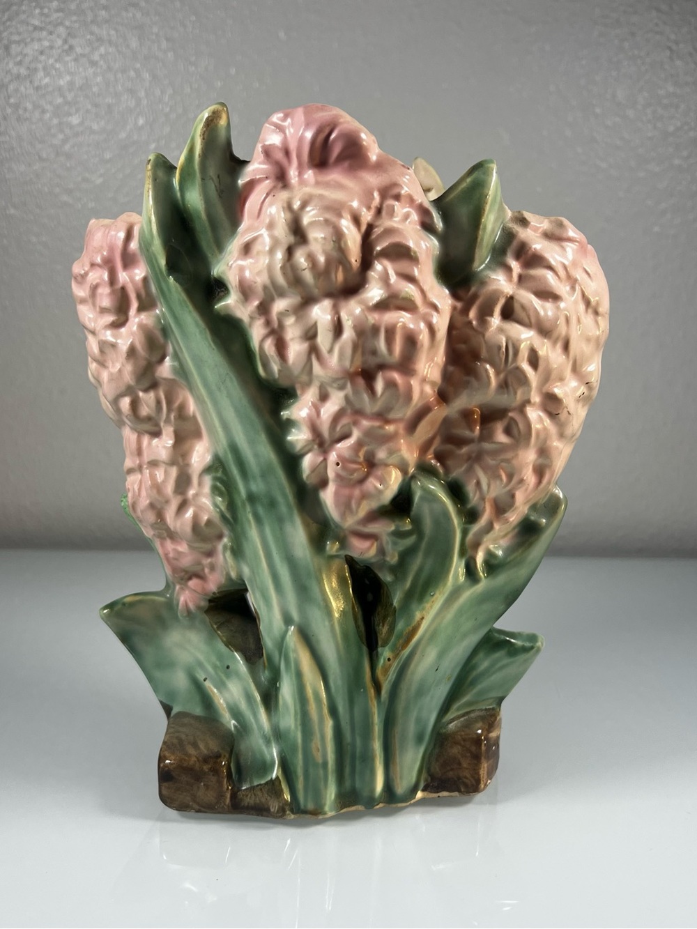 Vintage McCoy Pottery Pink Hyacinth Vase 1940s American Art Pottery Matte Glaze